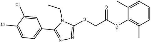 2-{[5-(3,4-dichlorophenyl)-4-ethyl-4H-1,2,4-triazol-3-yl]thio}-N-(2,6-dimethylphenyl)acetamide|