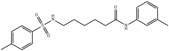 724437-34-7 N-(3-methylphenyl)-6-{[(4-methylphenyl)sulfonyl]amino}hexanamide