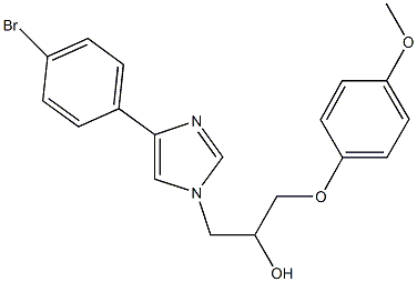 1-[4-(4-bromophenyl)-1H-imidazol-1-yl]-3-(4-methoxyphenoxy)-2-propanol Structure