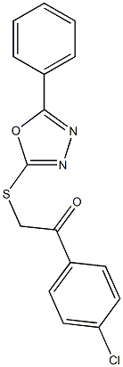 724438-89-5 1-(4-chlorophenyl)-2-[(5-phenyl-1,3,4-oxadiazol-2-yl)sulfanyl]ethanone