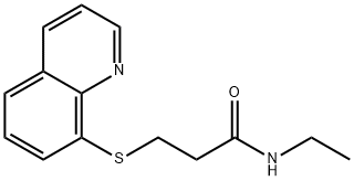 N-ethyl-3-(8-quinolinylsulfanyl)propanamide Struktur