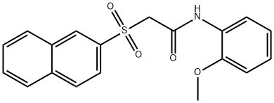 N-(2-methoxyphenyl)-2-(2-naphthylsulfonyl)acetamide Structure