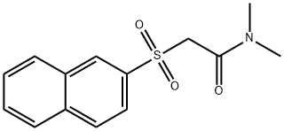 N,N-dimethyl-2-(2-naphthylsulfonyl)acetamide 化学構造式