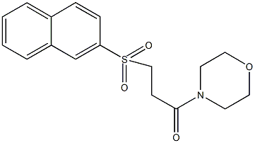 724439-45-6 3-(4-morpholinyl)-3-oxopropyl 2-naphthyl sulfone