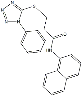 724439-65-0 N-(1-naphthyl)-3-[(1-phenyl-1H-tetraazol-5-yl)sulfanyl]propanamide