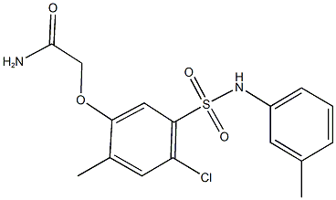 2-[4-chloro-2-methyl-5-(3-toluidinosulfonyl)phenoxy]acetamide|