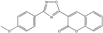 3-[3-(4-methoxyphenyl)-1,2,4-oxadiazol-5-yl]-2H-chromen-2-one Structure