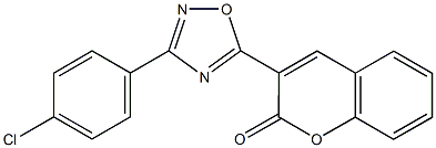 3-[3-(4-chlorophenyl)-1,2,4-oxadiazol-5-yl]-2H-chromen-2-one Structure