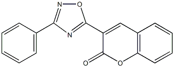 3-(3-phenyl-1,2,4-oxadiazol-5-yl)-2H-chromen-2-one Structure