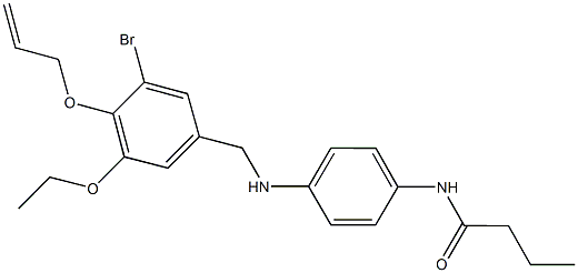 N-(4-{[4-(allyloxy)-3-bromo-5-ethoxybenzyl]amino}phenyl)butanamide|