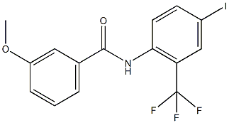 N-[4-iodo-2-(trifluoromethyl)phenyl]-3-methoxybenzamide Structure