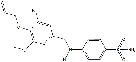 4-{[4-(allyloxy)-3-bromo-5-ethoxybenzyl]amino}benzenesulfonamide Structure