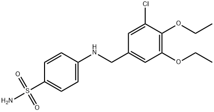 4-[(3-chloro-4,5-diethoxybenzyl)amino]benzenesulfonamide Structure