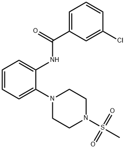 3-chloro-N-{2-[4-(methylsulfonyl)-1-piperazinyl]phenyl}benzamide|