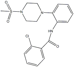 2-chloro-N-{2-[4-(methylsulfonyl)-1-piperazinyl]phenyl}benzamide Structure