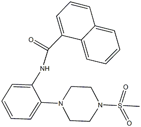 N-{2-[4-(methylsulfonyl)-1-piperazinyl]phenyl}-1-naphthamide Structure