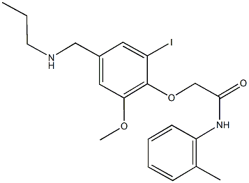 2-{2-iodo-6-methoxy-4-[(propylamino)methyl]phenoxy}-N-(2-methylphenyl)acetamide|