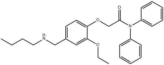 2-{4-[(butylamino)methyl]-2-ethoxyphenoxy}-N,N-diphenylacetamide Structure