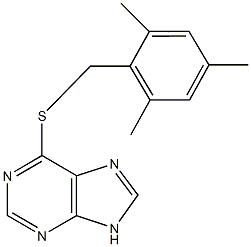 mesitylmethyl 9H-purin-6-yl sulfide,724450-89-9,结构式