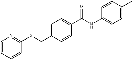 724453-23-0 N-(4-methylphenyl)-4-[(2-pyridinylthio)methyl]benzamide