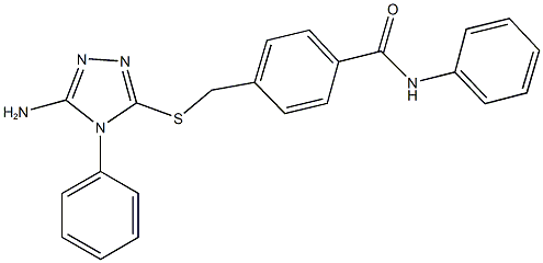 724453-58-1 4-{[(5-amino-4-phenyl-4H-1,2,4-triazol-3-yl)sulfanyl]methyl}-N-phenylbenzamide