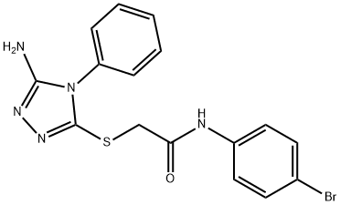 724453-68-3 2-[(5-amino-4-phenyl-4H-1,2,4-triazol-3-yl)sulfanyl]-N-(4-bromophenyl)acetamide