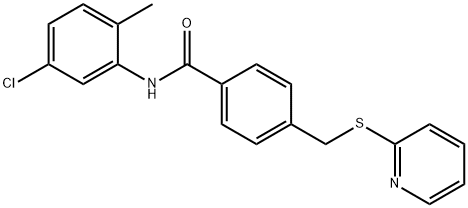 N-(5-chloro-2-methylphenyl)-4-[(2-pyridinylsulfanyl)methyl]benzamide Structure