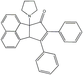 8,9-diphenyl-6b-(1-pyrrolidinyl)-6b,9a-dihydro-7H-cyclopenta[a]acenaphthylen-7-one,724454-76-6,结构式