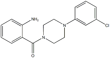 2-{[4-(3-chlorophenyl)-1-piperazinyl]carbonyl}phenylamine|