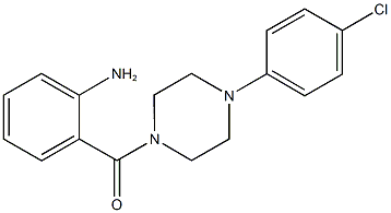 2-{[4-(4-chlorophenyl)-1-piperazinyl]carbonyl}phenylamine 结构式