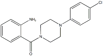 2-{[4-(4-chlorophenyl)-1-piperazinyl]carbonyl}phenylamine 化学構造式