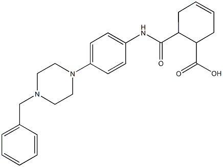 6-{[4-(4-benzyl-1-piperazinyl)anilino]carbonyl}-3-cyclohexene-1-carboxylicacid,724455-28-1,结构式