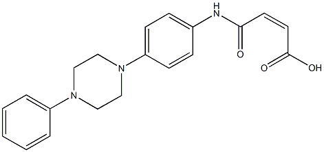 4-oxo-4-[4-(4-phenyl-1-piperazinyl)anilino]-2-butenoicacid 结构式