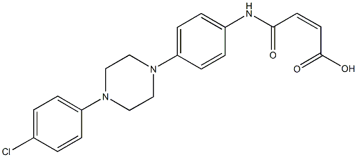 4-{4-[4-(4-chlorophenyl)-1-piperazinyl]anilino}-4-oxo-2-butenoic acid Structure