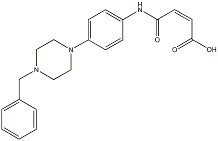 4-[4-(4-benzyl-1-piperazinyl)anilino]-4-oxo-2-butenoicacid,724455-50-9,结构式