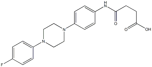 4-{4-[4-(4-fluorophenyl)-1-piperazinyl]anilino}-4-oxobutanoicacid Structure