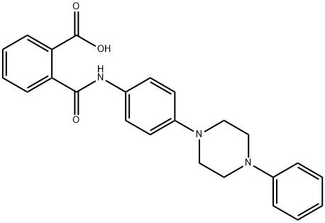 2-{[4-(4-phenyl-1-piperazinyl)anilino]carbonyl}benzoic acid Structure