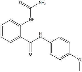 2-[(aminocarbonyl)amino]-N-(4-methoxyphenyl)benzamide Struktur