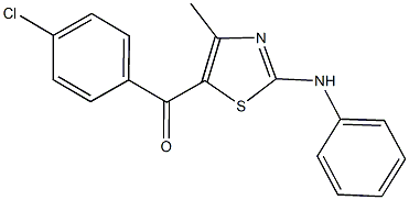 (2-anilino-4-methyl-1,3-thiazol-5-yl)(4-chlorophenyl)methanone|