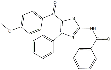 N-[5-(4-methoxybenzoyl)-4-phenyl-1,3-thiazol-2-yl]benzamide Structure