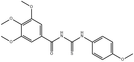 N-(4-methoxyphenyl)-N'-(3,4,5-trimethoxybenzoyl)thiourea Structure