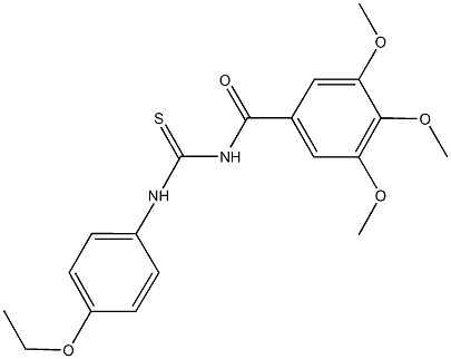 N-(4-ethoxyphenyl)-N'-(3,4,5-trimethoxybenzoyl)thiourea Structure