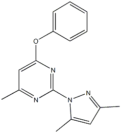 2-(3,5-dimethyl-1H-pyrazol-1-yl)-4-methyl-6-phenoxypyrimidine|