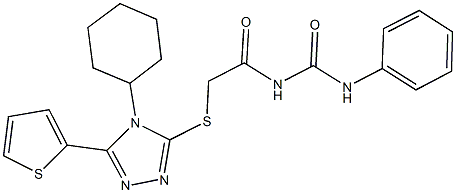 N-({[4-cyclohexyl-5-(2-thienyl)-4H-1,2,4-triazol-3-yl]sulfanyl}acetyl)-N