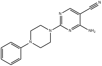 4-amino-2-(4-phenyl-1-piperazinyl)-5-pyrimidinecarbonitrile|