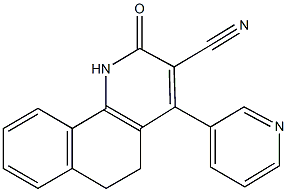 2-oxo-4-(3-pyridinyl)-1,2,5,6-tetrahydrobenzo[h]quinoline-3-carbonitrile Struktur