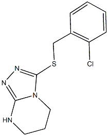 3-[(2-chlorobenzyl)sulfanyl]-5,6,7,8-tetrahydro[1,2,4]triazolo[4,3-a]pyrimidine Structure