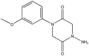 1-amino-4-(3-methoxyphenyl)-2,5-piperazinedione|