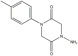 1-amino-4-(4-methylphenyl)-2,5-piperazinedione Structure