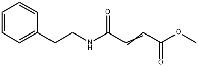 methyl 4-oxo-4-[(2-phenylethyl)amino]-2-butenoate 结构式